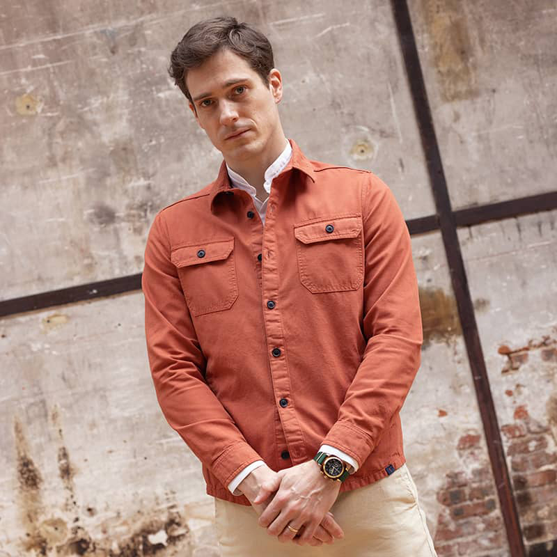 Look overshirt terracotta